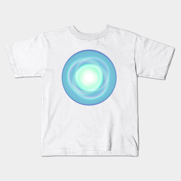 Planet galaxy abstract sky space blue Kids T-Shirt by carolsalazar